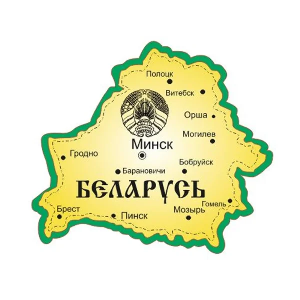 Магнит двухслойный «Карта Беларуси» (гравировка)
