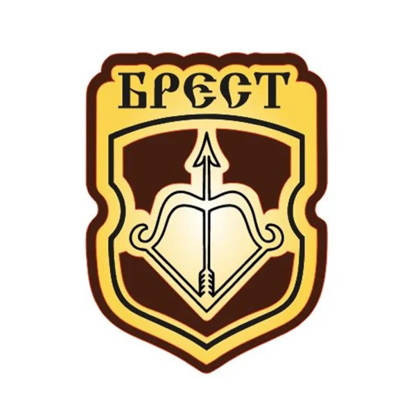 Магнит двухслойный зеркальный «Герб Бреста»