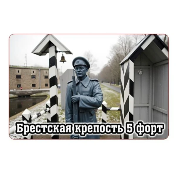 Магнит однослойный цветной «Пятый форт Брестской крепости»