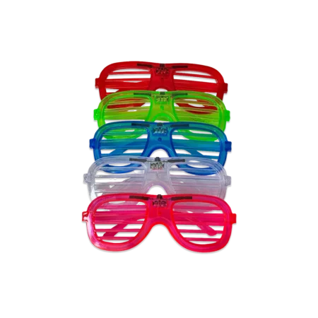 Очки светящиеся для праздника в ассортименте (3 режима, батарейки в комплекте)