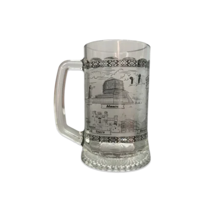 Пивная кружка "Беларусь" в серебре 0,5 л