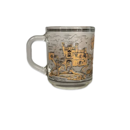 Кружка стеклянная "Брест золотой мини" 250 мл